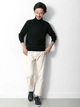 「URBAN RESEARCH（アーバンリサーチ）のアイテム（スニーカー）」を使った、moriyamaさん（メンズ・172cm）の秋コーディネート