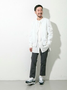 「URBAN RESEARCH（アーバンリサーチ）のアイテム（ミリタリージャケット）」を使った、moriyamaさん（メンズ・172cm）の春コーディネート