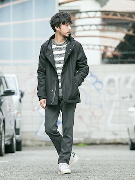 「URBAN RESEARCH（アーバンリサーチ）のアイテム（ブルゾン）」を使った、moriyamaさん（メンズ・172cm）の冬コーディネート