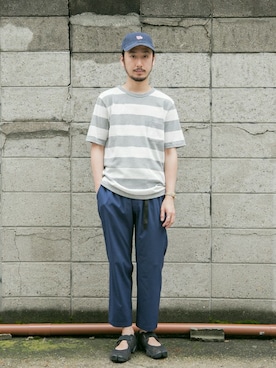 「URBAN RESEARCH（アーバンリサーチ）のアイテム（帽子）」を使った、moriyamaさん（メンズ・172cm）の夏コーディネート