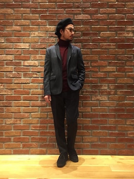 「WORK NOT WORK URBAN RESEARCH（ワークノットワークアーバンリサーチ）のアイテム（テーラードジャケット）」を使った、moriyamaさん（メンズ・172cm）の秋コーディネート