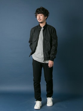 「URBAN RESEARCH（アーバンリサーチ）のアイテム（ミリタリージャケット）」を使った、moriyamaさん（メンズ・172cm）の秋コーディネート