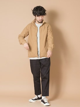 「URBAN RESEARCH（アーバンリサーチ）のアイテム（ブルゾン）」を使った、moriyamaさん（メンズ・172cm）の秋コーディネート