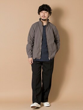 「URBAN RESEARCH（アーバンリサーチ）のアイテム（ブルゾン）」を使った、moriyamaさん（メンズ・172cm）の秋コーディネート