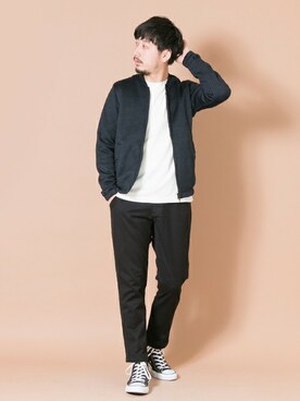 「URBAN RESEARCH（アーバンリサーチ）のアイテム（ブルゾン）」を使った、moriyamaさん（メンズ・172cm）の秋コーディネート