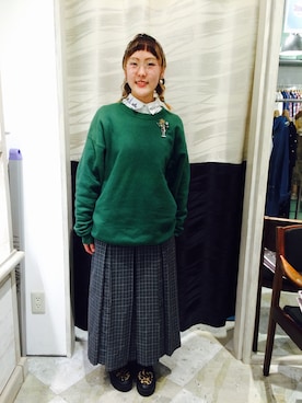 「COGU（コグ）のアイテム」を使った、mayuさん（レディース・154cm）の春コーディネート