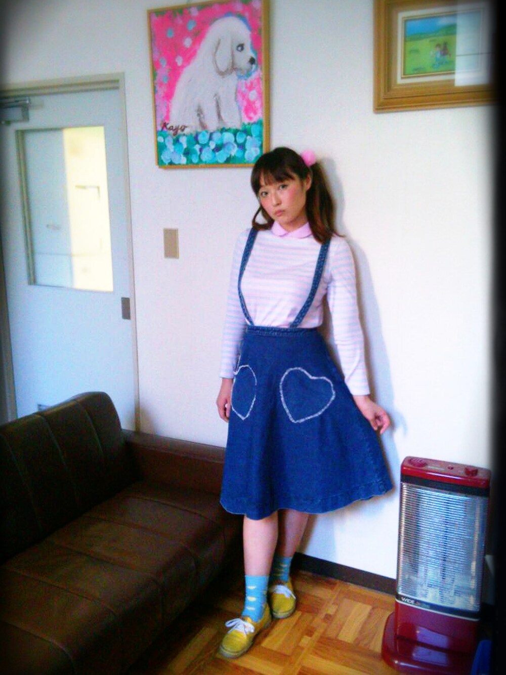Candy Stripper ハートポケット デニムスカート Candy Stripper ハートポケット デニムスカート Candy Stripper