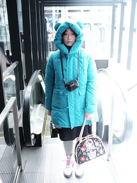 「Candy Stripper（キャンディストリッパー）のアイテム（ダウンジャケット/コート）」を使った、まみたんさん（レディース・167cm）の冬コーディネート