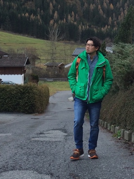 「POLER CAMPING STUFF（ポーラーキャンピングスタッフ）のアイテム」を使った、gesundgrossさん（メンズ・173cm）の冬コーディネート