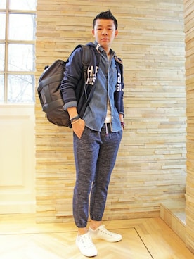 「ジョガーパンツ」｜tkm1006さん（メンズ・176cm）の春コーディネート