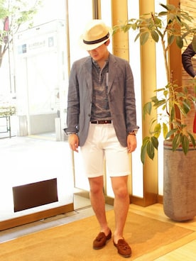 「TOMMY HILFIGER（トミーヒルフィガー）のアイテム（テーラードジャケット）」を使った、tkm1006さん（メンズ・176cm）の春コーディネート