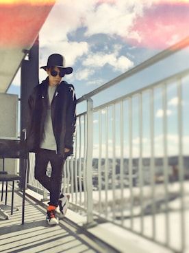 「HARE」｜「アイテム（ナイロンジャケット）」を使った、SHOGOFCT【BNG】さん（メンズ・168cm）の冬コーディネート