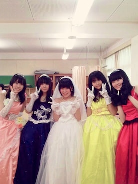 「handmade #wedding dress」｜Muu33さん（レディース・154cm）の冬コーディネート