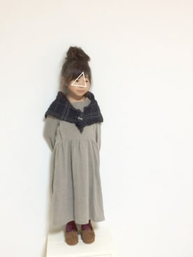 「マキシワンピ」｜aya＊tomoさん（キッズ・110cm）の秋コーディネート