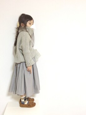「レッグウェア週間」｜aya＊tomoさん（キッズ・110cm）の冬コーディネート