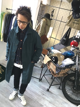 「HYKE（ハイク）のアイテム」を使った、SHIROさん（メンズ・170cm）の冬コーディネート