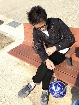 「アイテム（ナイロンジャケット）」を使った、SHIROさん（メンズ・170cm・30代）の春コーディネート