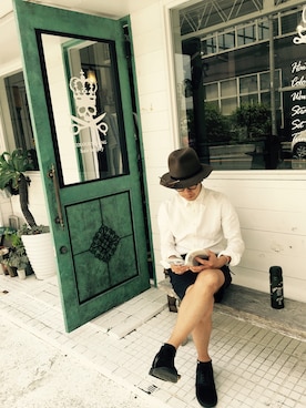 「THOM BROWNE（トムブラウン）のアイテム」を使った、SHIROさん（メンズ・170cm）の春コーディネート