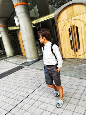 「THOM BROWNE（トムブラウン）のアイテム」を使った、SHIROさん（メンズ・170cm）の夏コーディネート