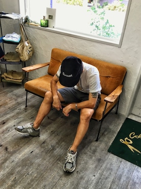 「THOM BROWNE（トムブラウン）のアイテム」を使った、SHIROさん（メンズ・170cm）の夏コーディネート