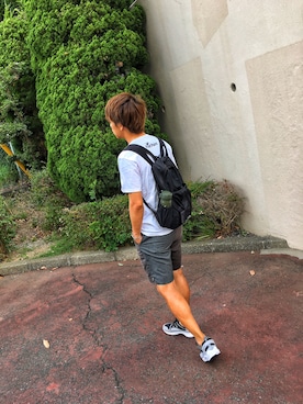 「アイテム（バックパック/リュック）」を使った、SHIROさん（メンズ・170cm）の夏コーディネート