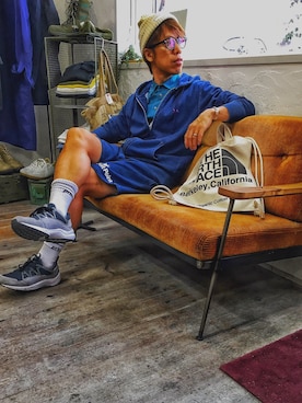 「アイテム（トートバッグ）」を使った、SHIROさん（メンズ・170cm・30代）の秋コーディネート