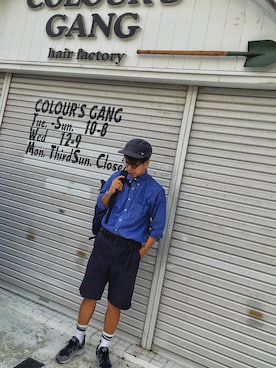 「THOM BROWNE（トムブラウン）のアイテム」を使った、SHIROさん（メンズ・170cm）の秋コーディネート