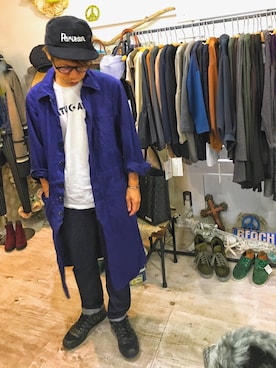 「アイテム（ミリタリージャケット）」を使った、SHIROさん（メンズ・170cm・30代）の秋コーディネート