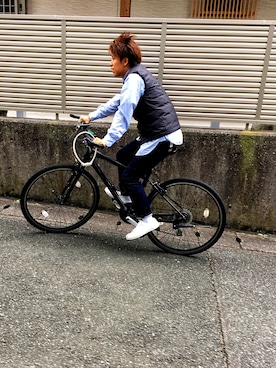 「アイテム（ベスト）」を使った、SHIROさん（メンズ・170cm・30代）の秋コーディネート