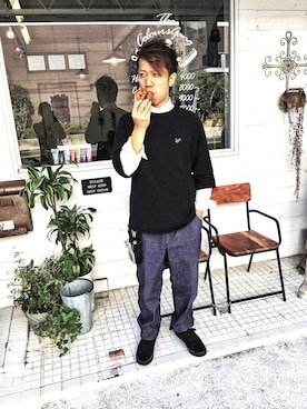 「オリジナル」｜「アイテム（その他）」を使った、SHIROさん（メンズ・169cm）の秋コーディネート