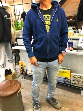 「アイテム（ブレスレット）」を使った、SHIROさん（メンズ・169cm・40代）の秋コーディネート