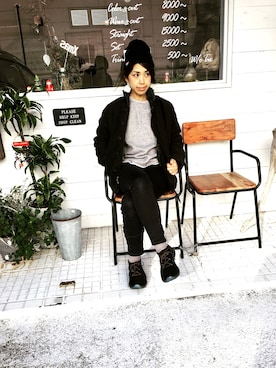 「アイテム（ミリタリージャケット）」を使った、SHIROさん（メンズ・169cm・30代）の冬コーディネート