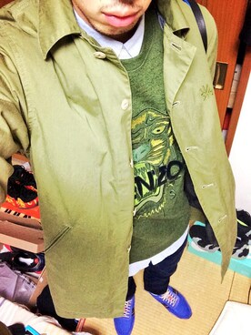 「Paul Smith（ポールスミス）のアイテム（その他シューズ）」を使った、おしむ@KENZO_MENさん（メンズ・173cm）の秋コーディネート