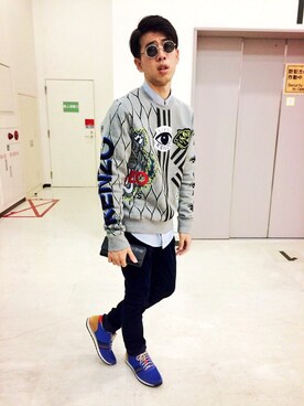 「Paul Smith（ポールスミス）のアイテム（その他シューズ）」を使った、おしむ@KENZO_MENさん（メンズ・173cm）の秋コーディネート