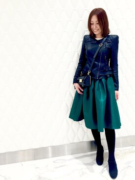 「A.D.M.J（エーディーエムジェイ）のアイテム」を使った、Jessicaさん（レディース・166cm）の冬コーディネート