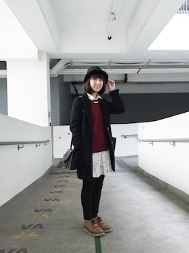 「holiday」｜「アイテム（その他シューズ）」を使った、janfungさん（レディース・160cm）の冬コーディネート