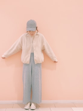 「override 」｜「アイテム（ブルゾン）」を使った、ちひろさん（レディース・161cm）の秋コーディネート