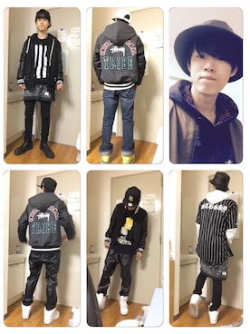 「お正月」｜「アイテム（スタジャン）」を使った、MiNATOさん（メンズ・171cm）の冬コーディネート