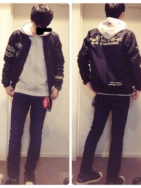 「STUSSY（ステューシー）のアイテム（その他）」を使った、MiNATOさん（メンズ・171cm）の秋コーディネート