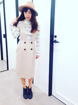 「アイテム（ワンピース/ドレス）」を使った、Naoko.Hosokiさん（レディース・153cm・20代）の冬コーディネート