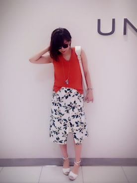 「アイテム（スカート、その他）」を使った、Naoko.Hosokiさん（レディース・153cm）の春コーディネート