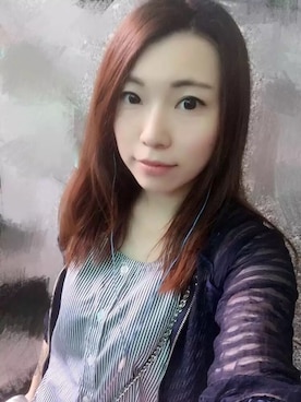 「アイテム（マウンテンパーカー、ブルー系）」を使った、Iris青さん（レディース・159cm）の春コーディネート