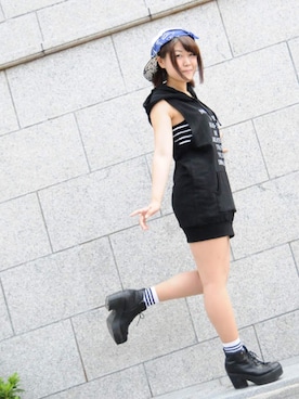 「スナップ」｜「アイテム（シャツワンピース）」を使った、Misaki。さん（レディース・155cm）の秋コーディネート