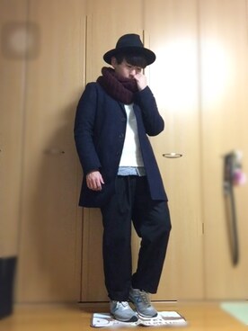 「COMMECAISM  （コムサ イズム）のアイテム（ジャケット/アウター）」を使った、H.Kさん（メンズ・168cm）の冬コーディネート
