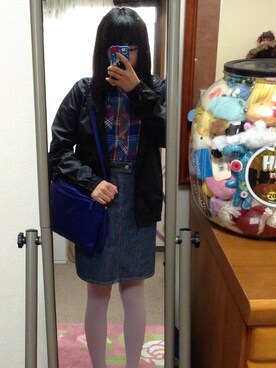 「ナイロンパーカー」｜「アイテム（パンプス）」を使った、🌙sачоко🌙さん（レディース・154cm）の春コーディネート