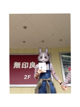 「studio CLIP（スタディオクリップ）のアイテム（つなぎ/オールインワン）」を使った、R_matsu_Nさん（レディース・157cm）の春コーディネート