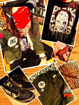 「DEVILOCK（デビロック）のアイテム（パンツ）」を使った、きのこ＠毒x毒x毒さん（メンズ・180cm）の冬コーディネート