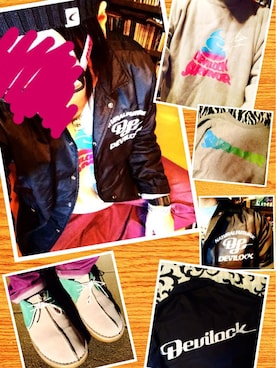 「DEVILOCK（デビロック）のアイテム（トップス）」を使った、きのこ＠毒x毒x毒さん（メンズ・180cm）の冬コーディネート