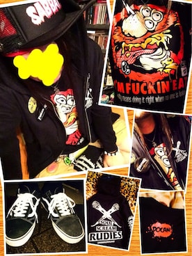 「SABBAT13（サバト）のアイテム（アクセサリー）」を使った、きのっぴさん（メンズ・180cm）の春コーディネート