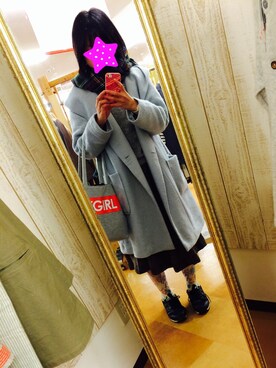 まちぽむさん(レディース・156cm)の冬コーディネート